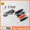 black ABS + TPR handle with knife block chef knife set