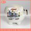 promotion ceramic pig coin bank custom design money saving box container coated colorful pearl glazed for souvenir