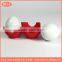 Ceramic egg shaker salt and pepper grinder set with silicone holder or stand porcelain