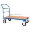 Steel platform trolley carts for logistis and warehouse