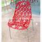 modern Hollow plastic chair with art design HYH-9050