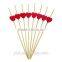 Factory wholesale bamboo cocktail picks with ball decoration                        
                                                Quality Choice