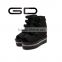 GDSHOE women bling black round peep toe wedge shoes