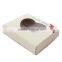 Promotional gift paper box with heart pvc window