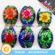 2015 New Mood Drop Shaped Glass Flower Inside Pendant for Necklace