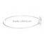 2016 New Design Sterling Cubic Zirconia Hook Leaf Bangle Wholesale