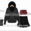 Autumn or Winter Pure Cashmere Basic Oversize Women's Cape Knit Top Batwing Cardigan Sweater Coat Black