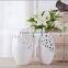 2016 Hollow out decorative liquid gold large white ceramic vases