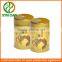 metal material round tea tin can /tin container