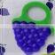 China Supplier Soft Fruit Shape Silicone Teether for Baby Gums Massage