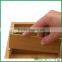 Space saving bamboo divided drawer organizer set