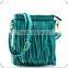 FRINGED SMALL CROSS BODY SUEDE TASSEL TOTE BAG