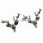 Factory direct selling gold plated zinc alloy Christmas jewelry deer head brooch