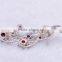China Wholesale Shinny CZ Cubic Zircon Peacock Brooch Jewelry/Elegant Fashion Peacock Brooch
