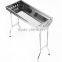 For Camping Used Good QualityOutdoor Stainless Steel Foldable Charcoal Bbq Grill
