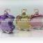 Oem custom size and logo promotion silver cap apple shape perfume bottle