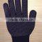 China famous brand Cotton string knitted PVC dotted gloves