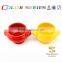 Special Cone football shape red ceramic dog bowls