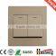 Euro Aluminium wall socket for Hotel and villa