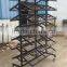 High quality 7 tiers metal shoe store display racks