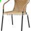 2016 Best selling plastic rattan used cheap indoor cafe restaurant tables chairs for sale