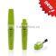 HS new promotion plastic green empty cosmetic mascara bottle with screen print logo