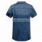 Custom Denim Color Men's Jeans Shirt