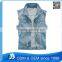 Hot Sale Sleeveless Jeans Vest Ripped Denim Vest