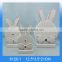 Lovely ceramic rabbit figurine,Ceramic rabbit ornament