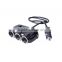 New three car cigarette hole vehicle-mounted mobile charger with car charger switch line