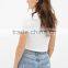 100% Cotton Printed Ribbed Tee Custom t shirt
