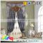 Luxury high class jacquard khaki brown blue color fabric, width 110" for hall curtain church curtains