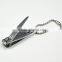 Logo customized small size nail clipper 602Q with keychain