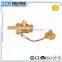ART.1065 15mm 18mm 22mm CXC Fully Forged Solder Ends In-line Full Port Sweat Lead Free Brass Ball Valve with long steel handle
