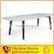 white marble polished rectangular polished marble dinning table