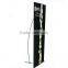 Portable advertising L style banner stand