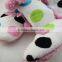 Ladies fluffy slipers boots dots sweet winter boots indoor slipper boots