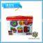 High quality lovely design plastic babay rattle toys baby bell 5 pcs