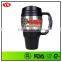 34oz insulated double wall stainless steel beer tumbler with handle