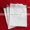 handmade muslin cotton logo printing drawstring bags