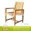 Patio wooden dining room chair parts garden teak wood chair