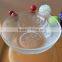 Christamas clear salad glass bowl with kitty for sale