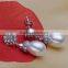 Freshwater real pearl earring AAA drop 8-9mm women pearl earring jewel