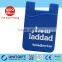 Cell phone sticker card holder 3M sticker adhesive silicone credit id card pouch