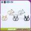 Hot sale shiny metal label clothing embellishments for pants
