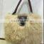 Fashion design tibet sheep fur handbag/wholesale and retail