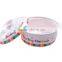 White eco-friendly melamine bowl with lid for baby food feeding