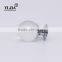 1 1/6 Inch Chrome Plated Zinc Base Clear Crystal Handle