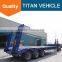 sinotruk heavy equipment 50 ton - 100 ton lowbed truck semi trailer 3 axle