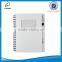 High quality pp cover spiral notebook with pen